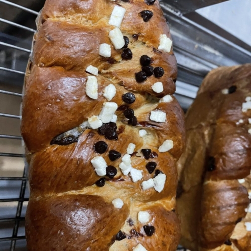 fruit chocolate brioches